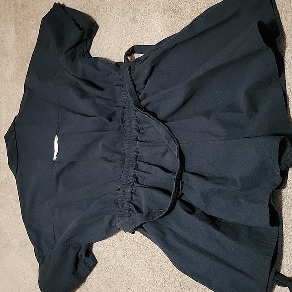 Free People Black Button-Up Romper - Picture 7 of 7